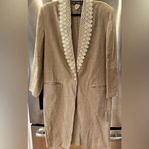 Vintage Karen Kane Linen Duster- New with tags